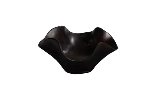 Teak Wood Bowl, Black by Phillips Collection