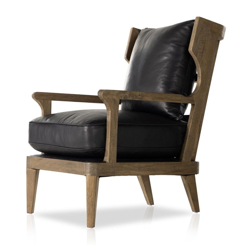 Lennon Chair In Heirloom Black by FOUR HANDS