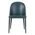 BURTON DINING CHAIR DARK TEAL VEGAN LEATHER-M2 by Moes Home