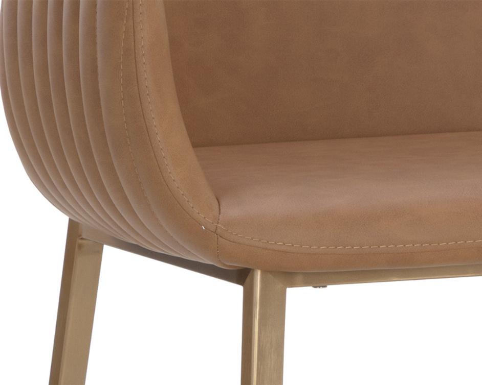 LUCANO BARSTOOL - MILLIKEN COGNAC by Sunpan