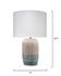Flagstaff Ceramic Table Lamp with Linen Shade by Jamie Young