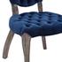 Archibald French Vintage Dining Performance Velvet Side Chair In Navy by Modway Furniture