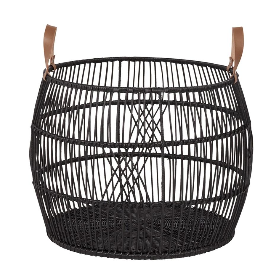 Rattan Iron Basket by Classic Home