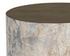 Diaz End Table - Marble Look - Antique Brass by Sunpan