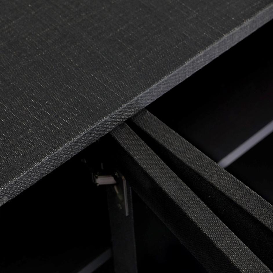 Cressida Sideboard - Black Linen by Four Hands