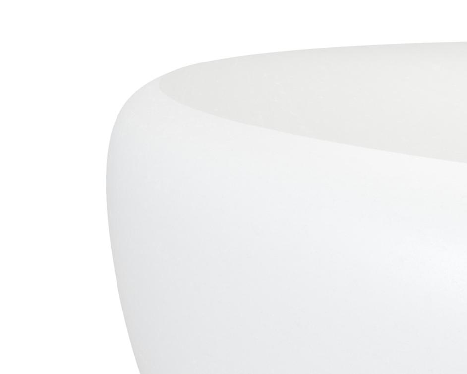 IOLITE COFFEE TABLE - WHITE by Sunpan