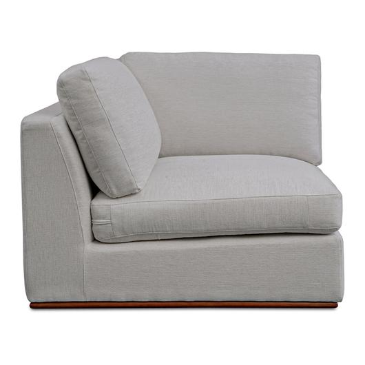 Rue Corner Chair Flecked Grey by Moes Home