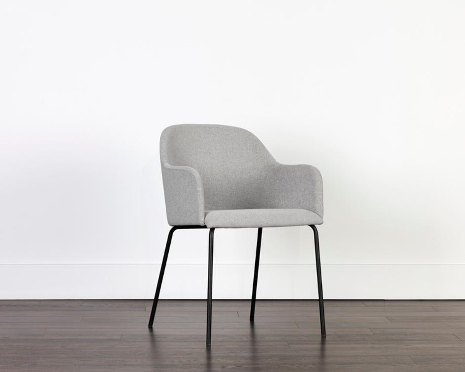 HENSLEY DINING ARMCHAIR - MINA WARM GREY by Sunpan