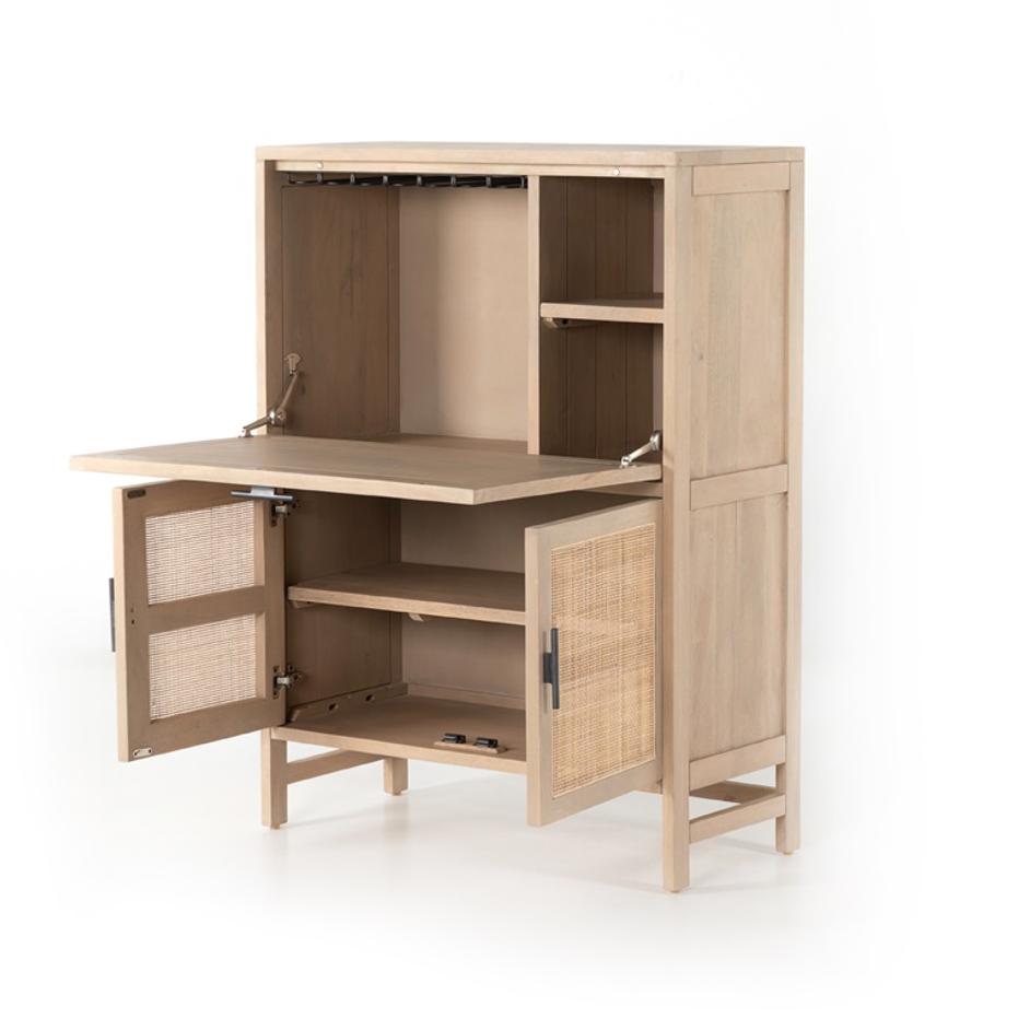 Caprice Bar Cabinet In Natural Mango by FOUR HANDS