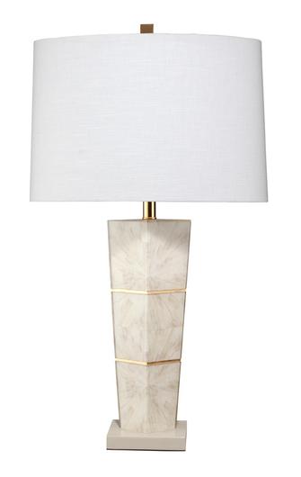 Spectacle Table Lamp with Linen Shade, Grey by Jamie Young