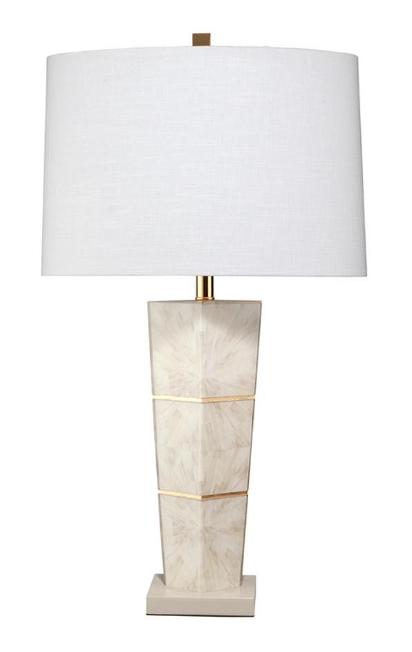 Spectacle Table Lamp with Linen Shade, Grey by Jamie Young