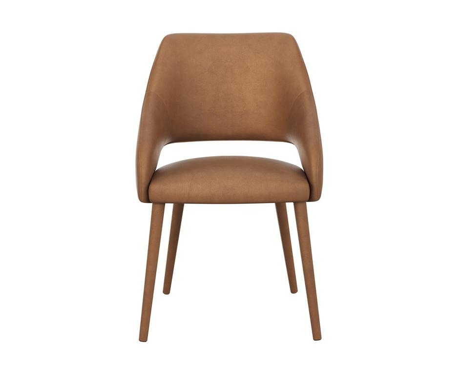 GALEN DINING ARMCHAIR - MISSOURI COGNAC LEATHER by Sunpan