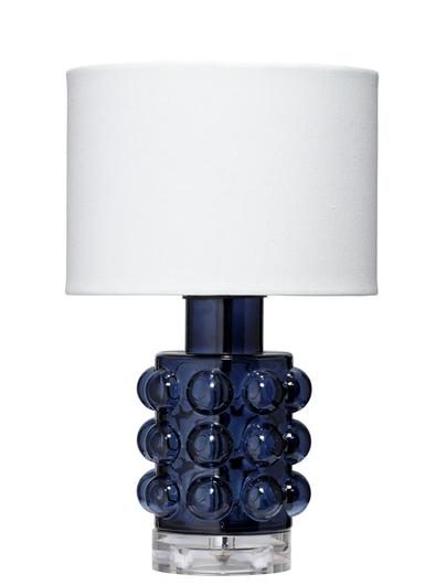 Seltzer Blown Glass Table Lamp, Blue by Jamie Young