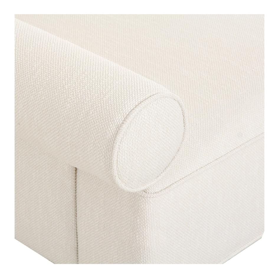 Rosello Left Arm Facing Chair White by Moes Home