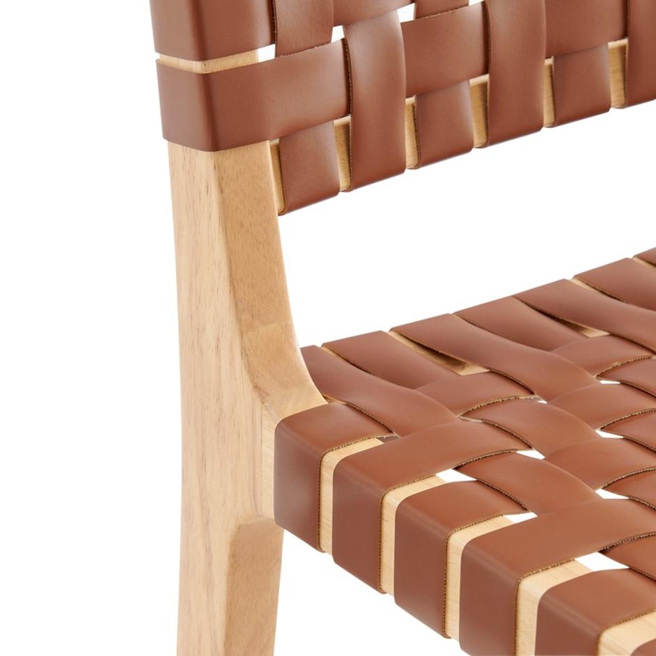 Marco PU Counter Stool, Ochre Brown by New Pacific Direct