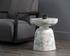 Lucida End Table - Marble Look - White by Sunpan