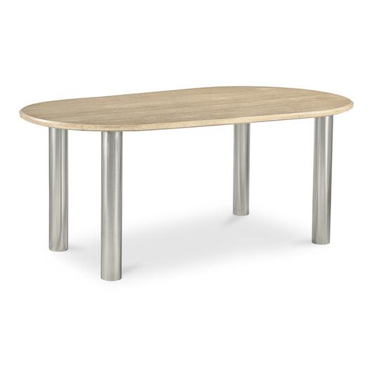 Fia Dining Table Travertine by Moes Home