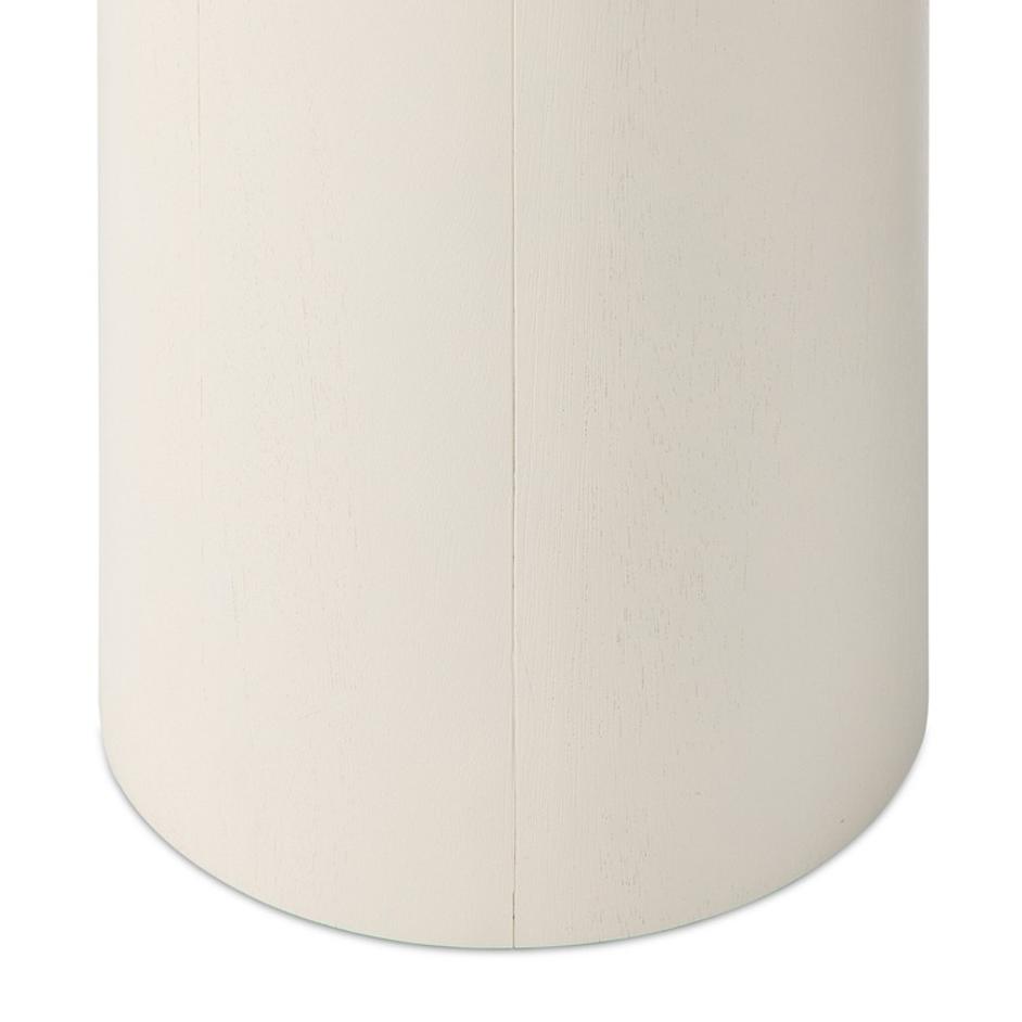 Zach End Table In Tofu Solid by Four Hands