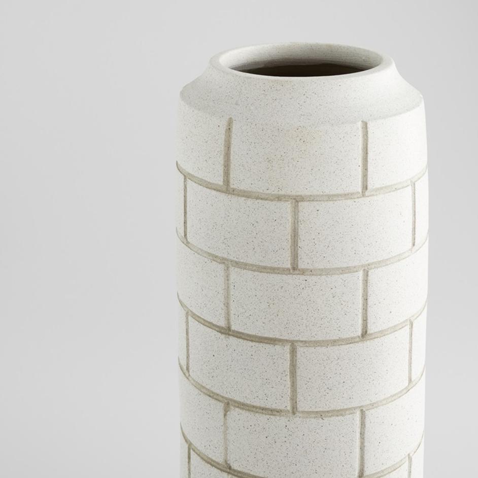 Mason Vase | White -Large by Cyan Design