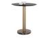 MONACO BAR TABLE - GOLD - GREY MARBLE / CHARCOAL GREY by Sunpan