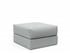 CORNILA OTTOMAN in MELANGE GREY FABRIC 538 by INNOVATION USA