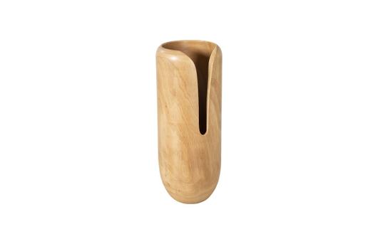 Interval Wood Vase, Natural, Medium by PHILLIPS COLLECTION