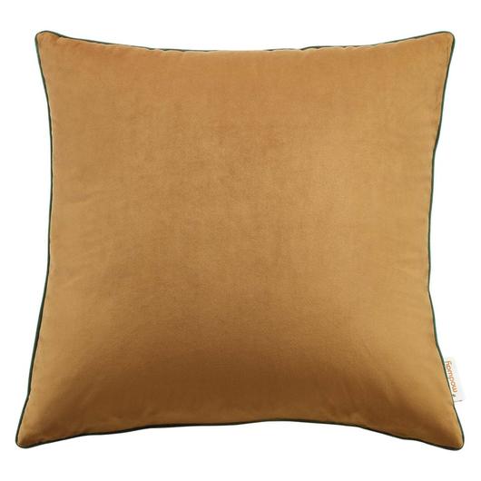 Fahim 20" Performance Velvet Throw Pillow In Cognac Green by Modway Furniture