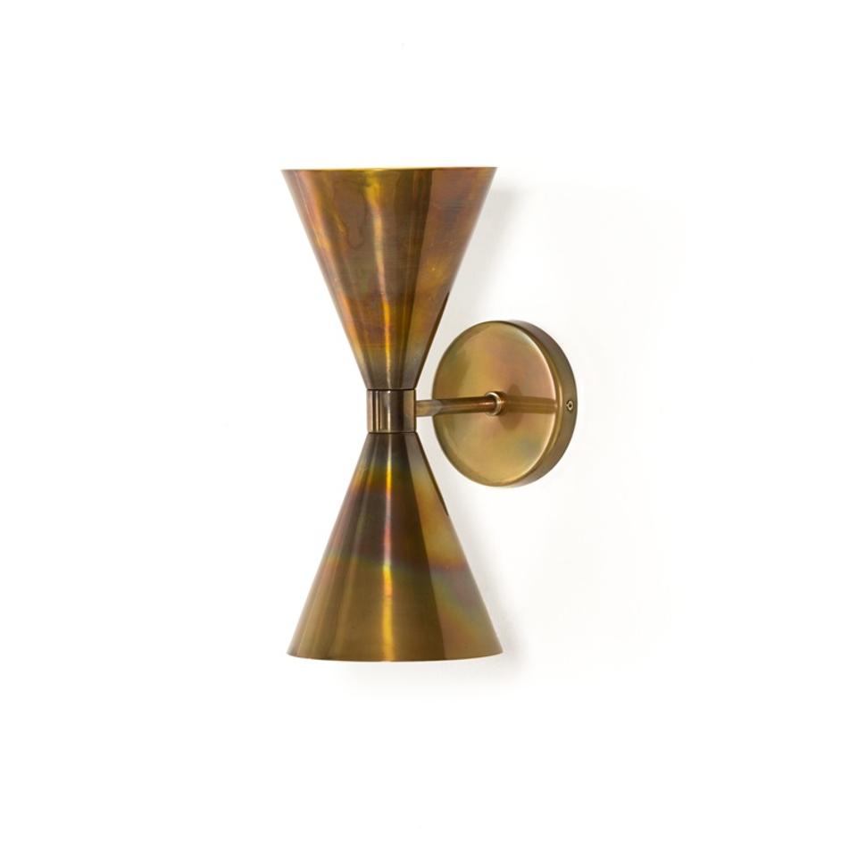 Clement Sconce In Burnt Brass by FOUR HANDS