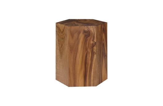 Honeycomb Side Table, Chamcha Wood, Large by PHILLIPS COLLECTION
