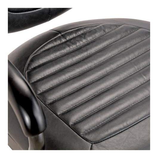 FOSTER SWIVEL DESK CHAIR ONYX BLACK LEATHER by Moes Home