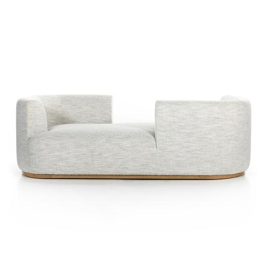 Deandra Tete A Tete Chaise In Merino Cotton by FOUR HANDS