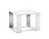 DALTON END TABLE - STAINLESS STEEL - HIGH GLOSS WHITE by Sunpan
