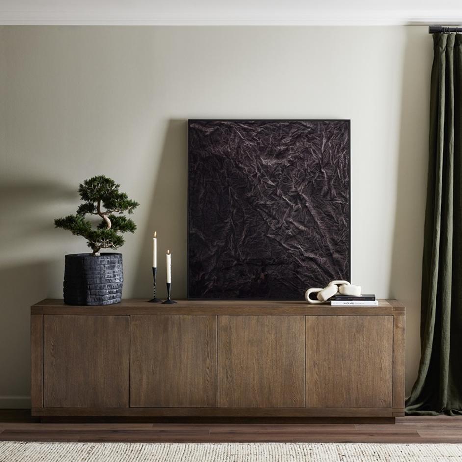 Warby Sideboard in Worn Oak Veneer by FOUR HANDS