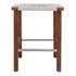 Elio Wood Counter Stool w/ Rope, Cinnamon Brown/Sand Lace by New Pacific Direct