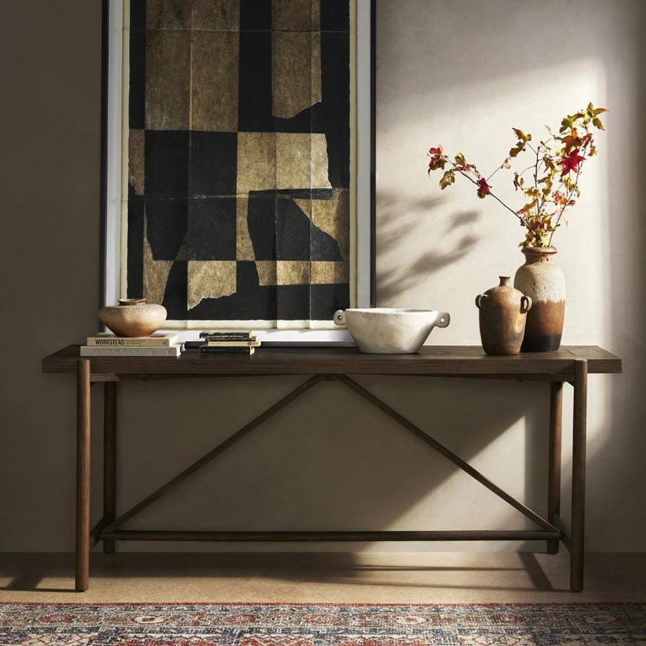 Goldthwaite Console Table - Sienna Brown Pine by Four Hands