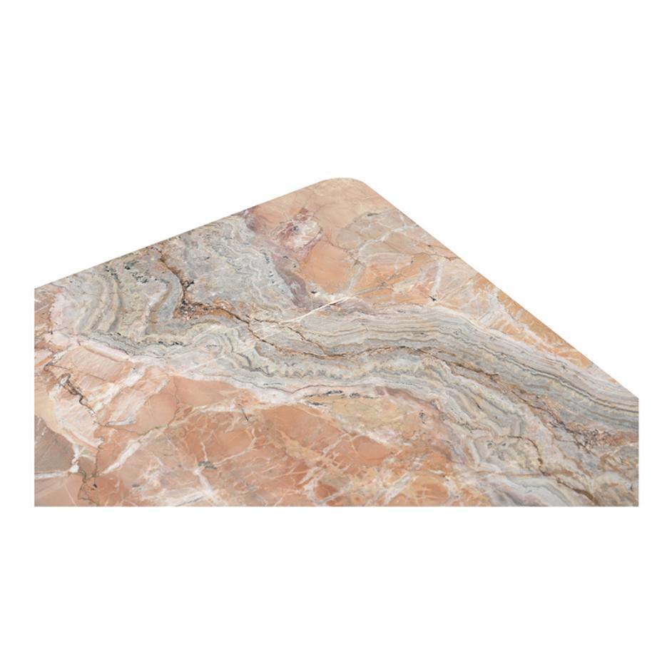 Segment Coffee Table Orange Levante Marble by Moes Home