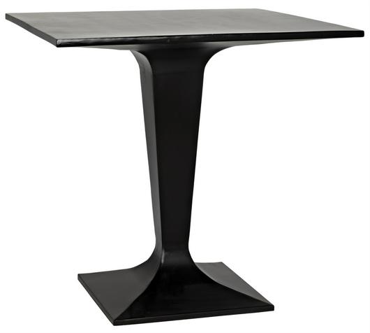 Anoil Bistro Table, Black Steel by Noir Furniture