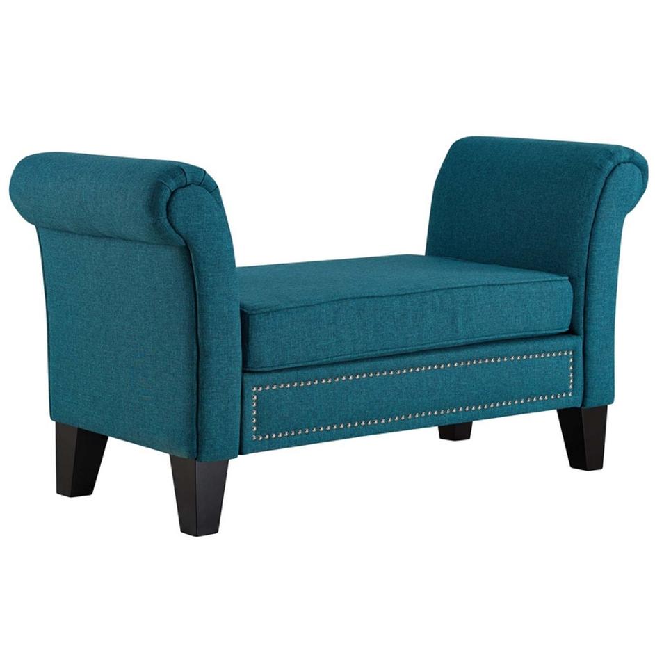 Rimer Bench In Teal by Modway Furniture