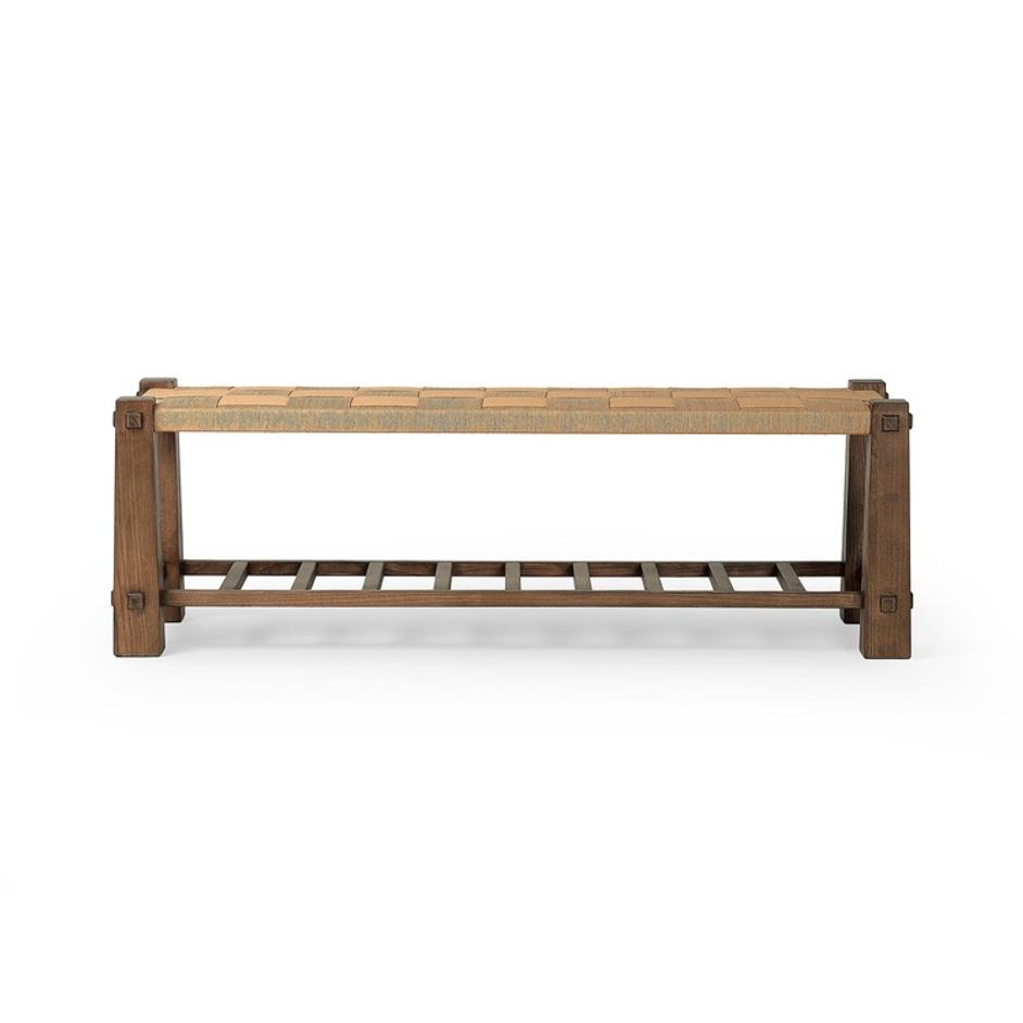 Malin Accent Bench - Natural Paper Cord by Four Hands