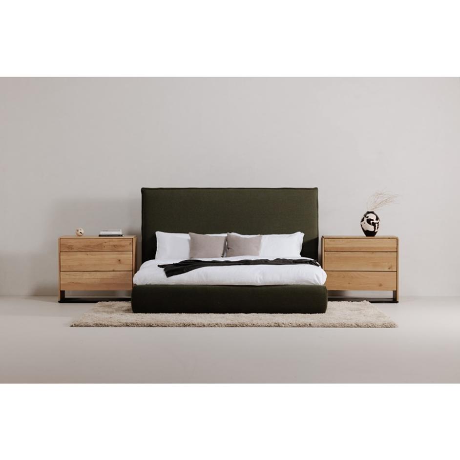 LUZON KING BED TALL HEADBOARD DEEP FOREST by Moes Home