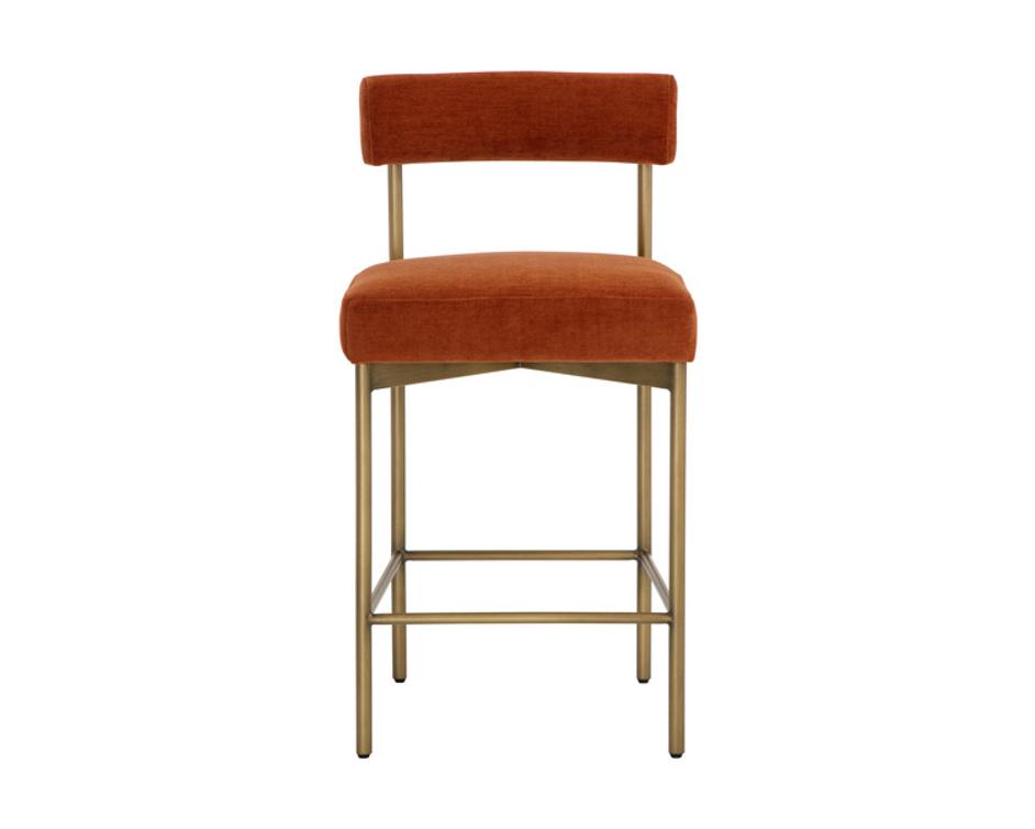 SENECA COUNTER STOOL - ANTIQUE BRASS - DANNY RUST by Sunpan