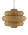 Antibes Grande Chandelier In Khaki & Natural by Currey & Company