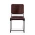 New York Iron and Chocolate Leather Dining Chair by Home Trends & Design