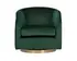 Hazel Swivel Chair - Deep Green Sky by Sunpan