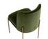 RICHIE DINING CHAIR - ANTIQUE BRASS - FOREST GREEN by Sunpan