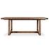 Lyra Pine Wood 80-110" Ext Dining Table Smoke Brown by Classic Home