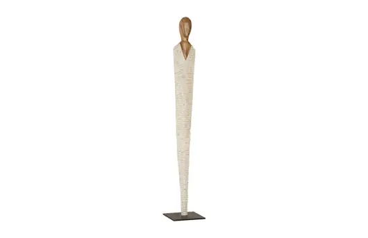 Vested Female Sculpture, Natural/White Gold, Large by PHILLIPS COLLECTION