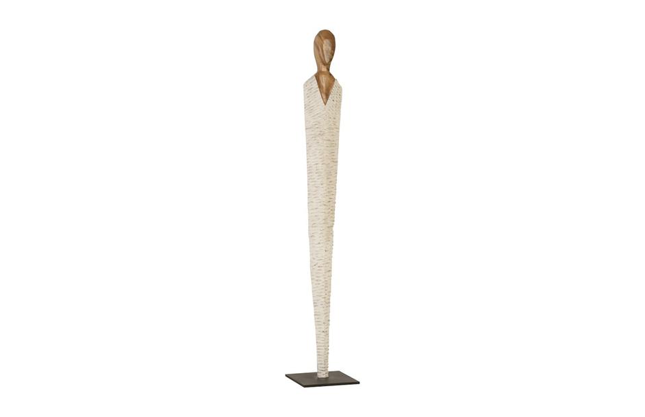 Vested Female Sculpture, Natural/White Gold, Large by PHILLIPS COLLECTION