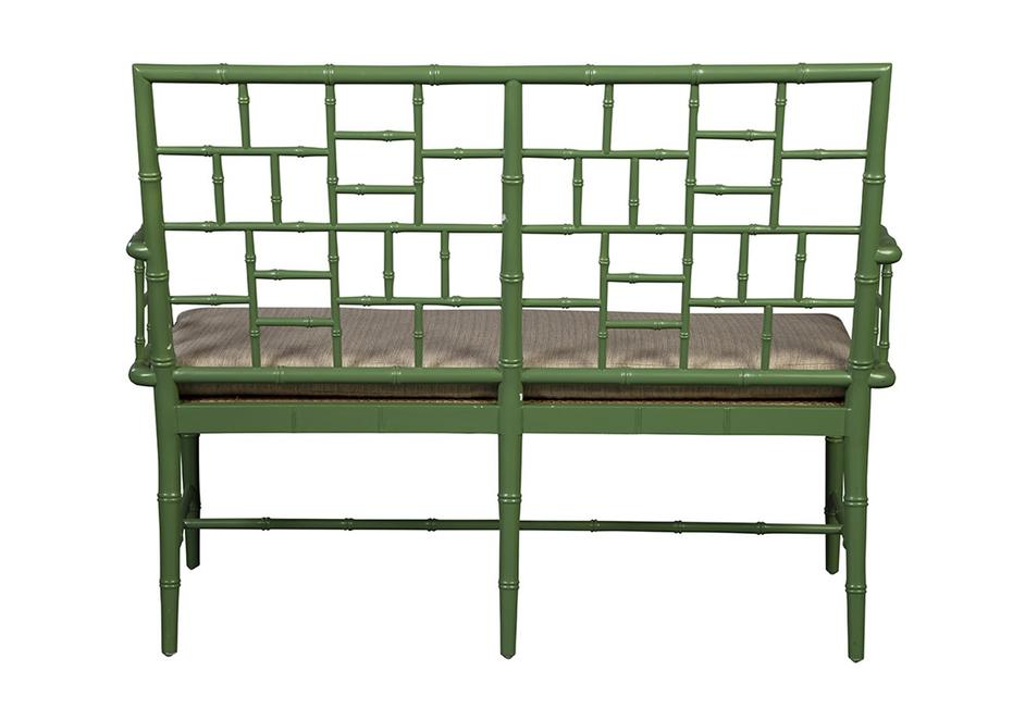 Green Belleville Settee by Furniture Classics