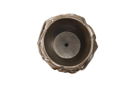 Drape Planter, Polished Bronze by Phillips Collection